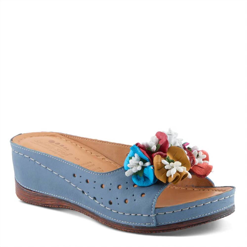 NEW SPRING FOOTWEAR women's flowerchild sandals in blue